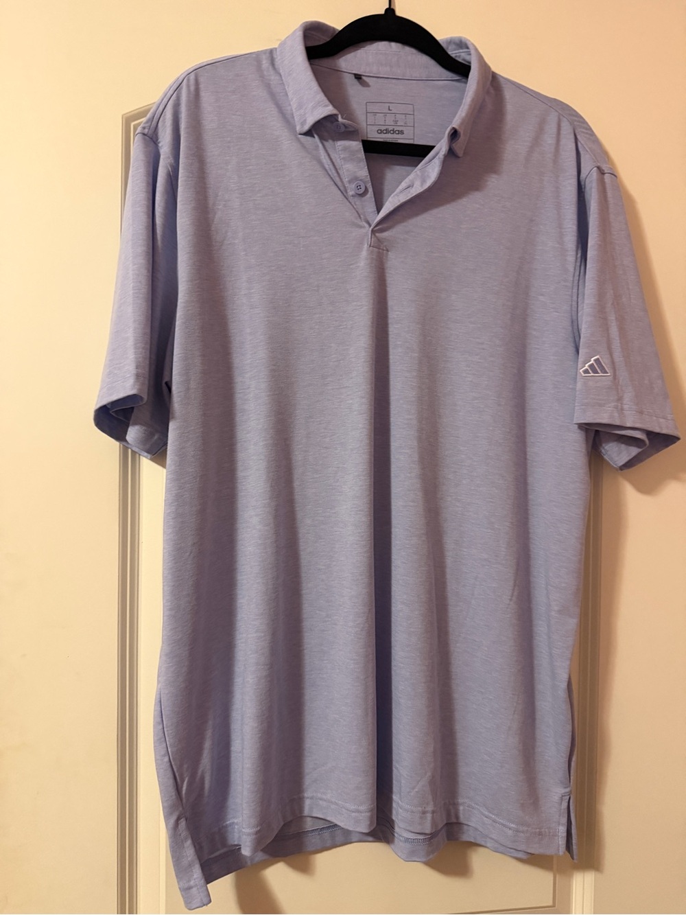 Adidas Men's Performance Golf Light Blue L Polo Shirt